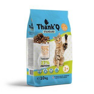 Сухий корм для дорослих котів THANKQ STANDART PISICI курка 10 кг 599 грн фото - Grand Pets Food
