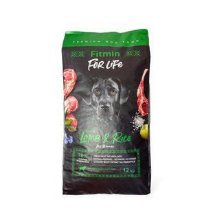 Гіпоалергенний сухий корм Fitmin For Life FFL Lamb&Rice для дорослих собак всіх порід з ягнятком та рисом 12 кг 3 114 грн фото - Grand Pets Food