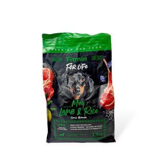 Гіпоалергенний сухий корм Fitmin For Life FFL Lamb&Rice для дорослих собак всіх порід з ягнятком та рисом 2,5 кг 973 грн фото - Grand Pets Food