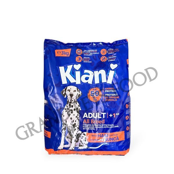 Kiani 3 кг з шинкою 3487 фото Kiani 3 кг з шинкою 168 грн фото - Grand Pets Food
