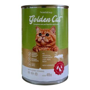Консерва для котів Golden 415 грамів з олениною  41 грн фото - Grand Pets Food