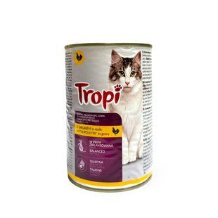 TROPI консерви з куркою для котів  45 грн фото - Grand Pets Food
