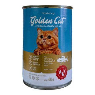 Консерва для котів Golden 415 грамів з рибою  41 грн фото - Grand Pets Food
