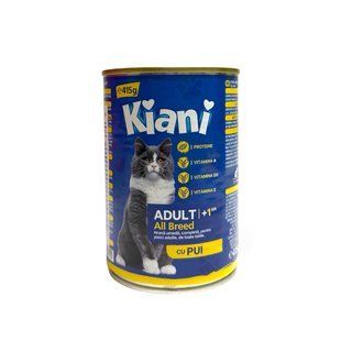 Консерва Kiani Cat 415 г з куркою 47 грн фото - Grand Pets Food