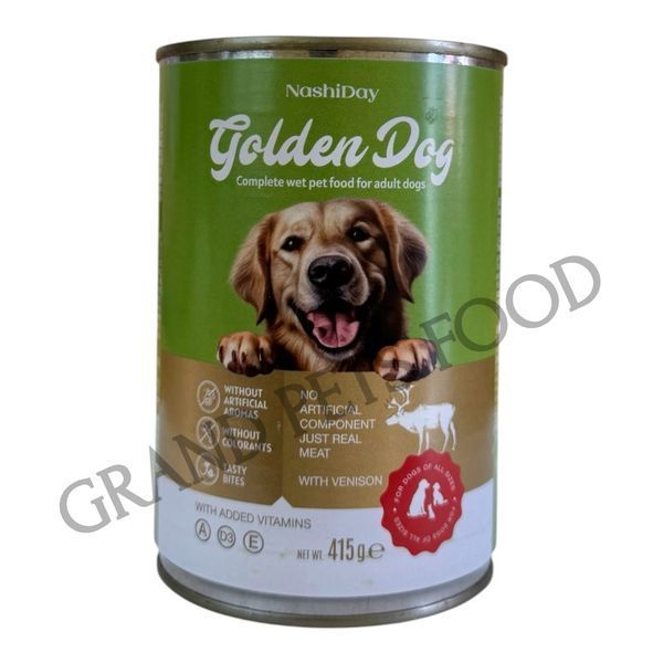 Набір кормів Golden Dog 20 кг сухого + 8 консерв по 415 грамів 1 168 грн фото - Grand Pets Food
