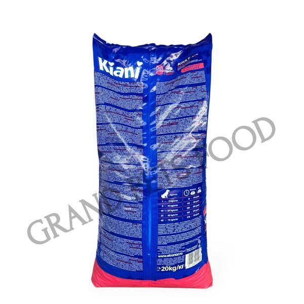 Kiani 20 кг з яловичиною 849 грн фото - Grand Pets Food