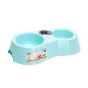 Протиковзаюча миска для тварин 2 в 1 блакитна 124 грн фото - Grand Pets Food