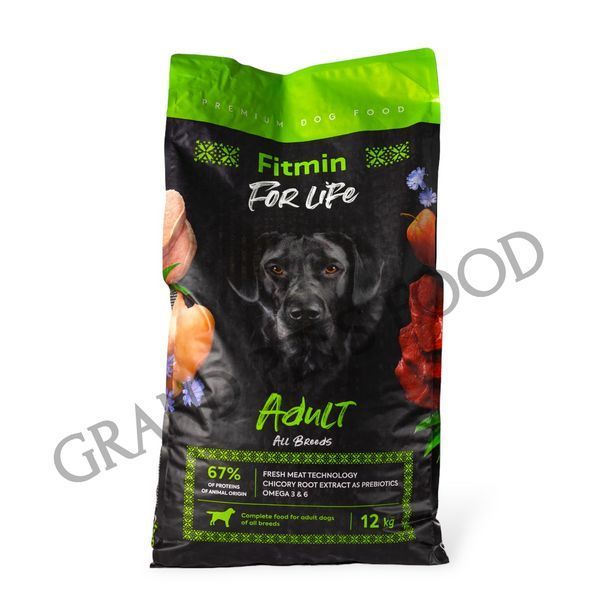 Сухий корм Fitmin For Life FFL Adult all breeds для дорослих собак всіх порід NEW 12 кг 2 649 грн фото - Grand Pets Food