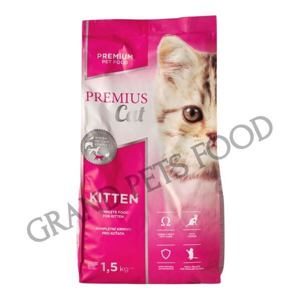 Сухий корм для котів Premius Cat Kitten - 1.5 кг  219 грн фото - Grand Pets Food