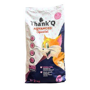 Сухий корм для дорослих котів THANKQ PLUS PISICI ADVANCED риба 2 кг 295 грн фото - Grand Pets Food