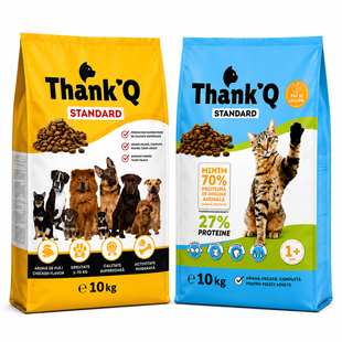 Набор корма THANK&rsquo;Q для кошек и собак 20 кг (10 кг + 10 кг) 1 039 грн фото - Grand Pets Food